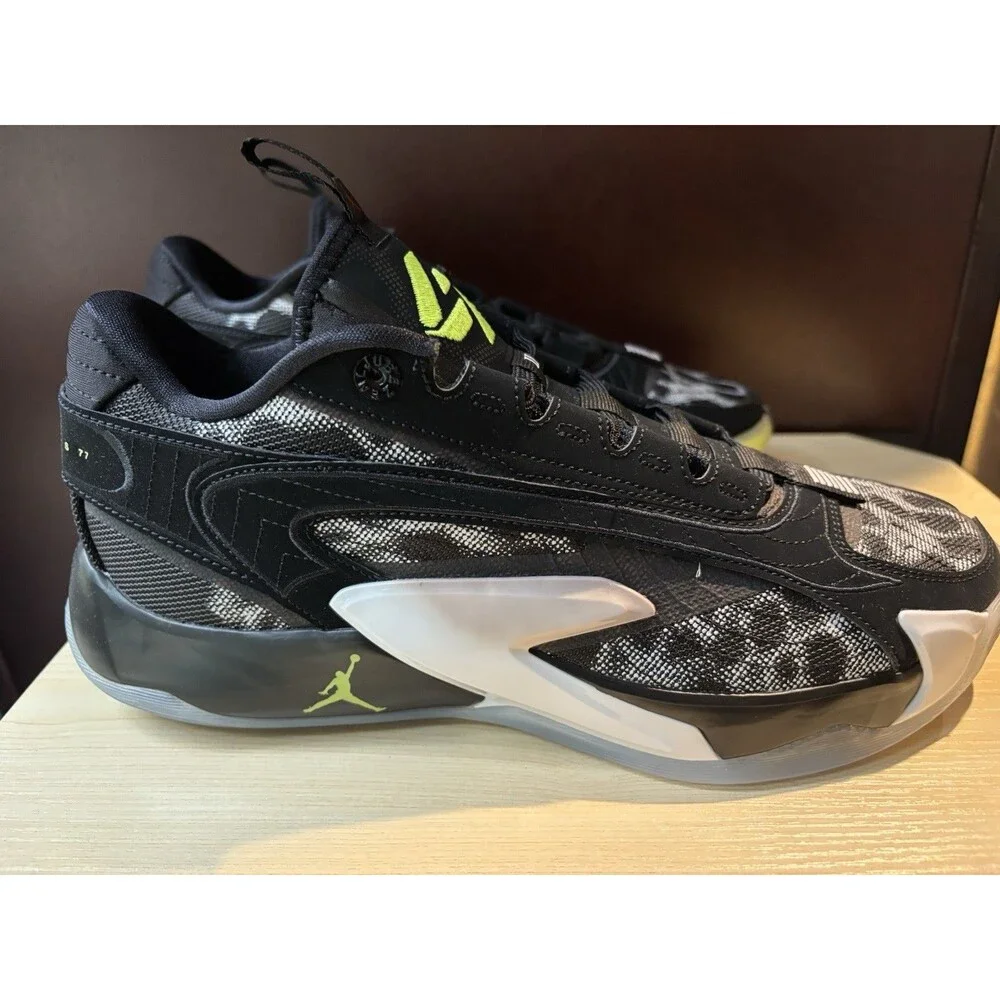 New Men’s Air Jordan Luka 2 Black/White Volt Shoes Size 9.5 NIB Authentic